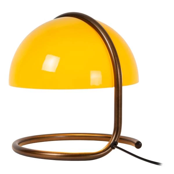 Lucide CATO - Lampe de table - Ø 23,5 cm - 1xE27 - Orange - détail 2